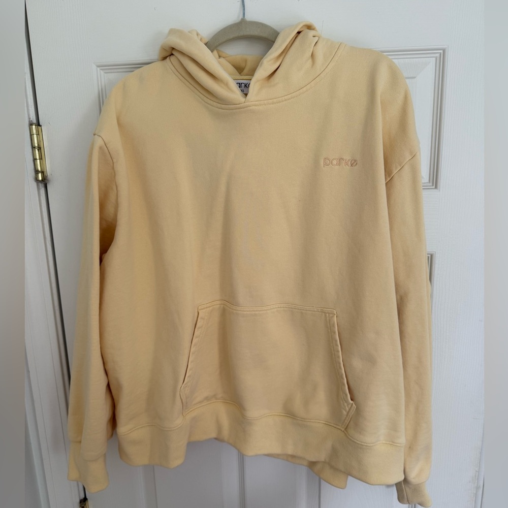 Parke Women's Cream Hoodie Sweatshirt